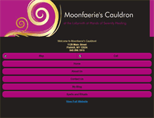 Tablet Screenshot of moonfaeriescauldron.com
